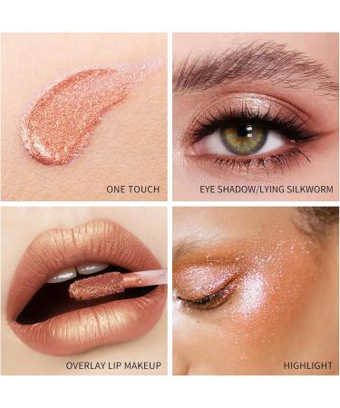 Ombre Paupi re Liquide - Ombre Yeux Et Stylo Eyeliner Silver Glitter Avec Une Paillette Fine Peut tre M lang Avec Un Maquillage Pour Les Yeux Glitter Ombre Yeuxs Liquide Rapide (#6 3.8g) #6 24 g (Lot de 1) - Buy Online on GoSupps.com