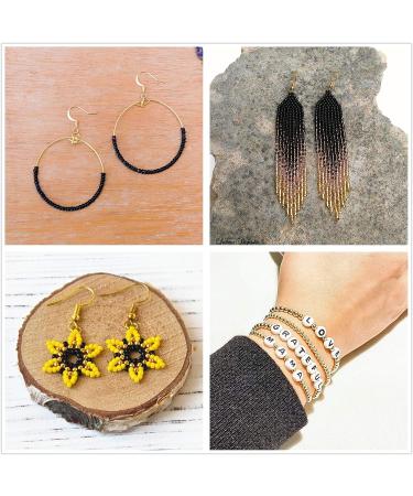 Glass Seed Beads Jewelry Making Kit - 4800Pcs 3mm Pony Beads, 24 Colors - DIY Bracelets, Necklaces, Earrings - Gacuyi - Buy Online on GoSupps.com