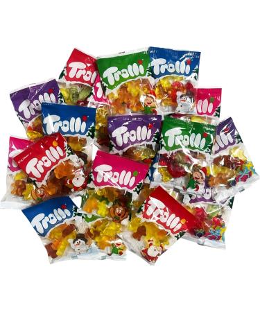  CAPTAIN PLAY Christmas Confectionery Trolli 20 Mini Bags of Gummy Sweets Christmas Decoration 400 g Promo Pack - Buy Online on GoSupps.com