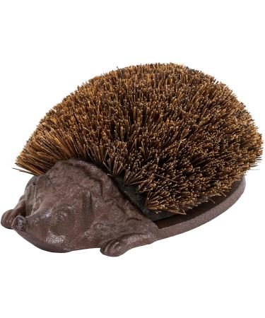 Woodside Heavy Duty Cast Iron Hedgehog Boot Brush & Scraper - Ideal for Wellies, Trainers, Shoes - Mud & Dirt Remover - Buy Online on GoSupps.com