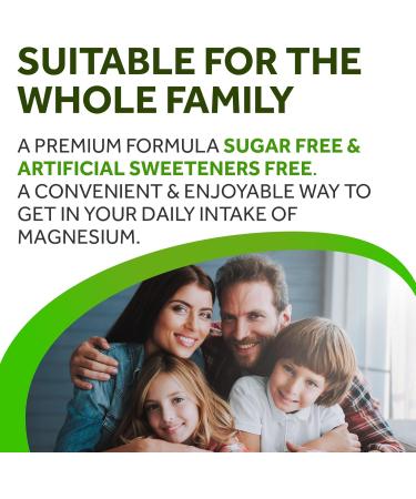 Magnesium Citrate Gummies - Sugar-Free Vegan and Non-GMO for Better Sleep and Relaxation - No Sugar Alcohol - Magnesium Supplement for Adults Teens and Kids - Green Apple - 240 Chews - Buy Online on GoSupps.com