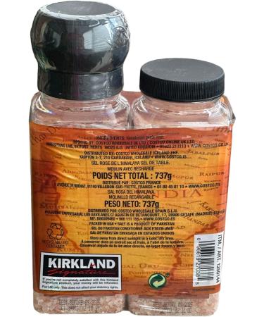 Himalayan Pink Salt - Combo with Grinder and 737g Refill - Seasoning to enhance your cymbals with Himalayan Pink Salt - Buy Online on GoSupps.com