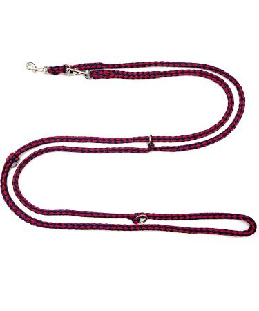 Lightweight & Durable Dog Linen Leash for Small Dogs Up to 15kg - 2.40m Adjustable - Montana Bordeaux-Maineblau - Buy Online on GoSupps.com