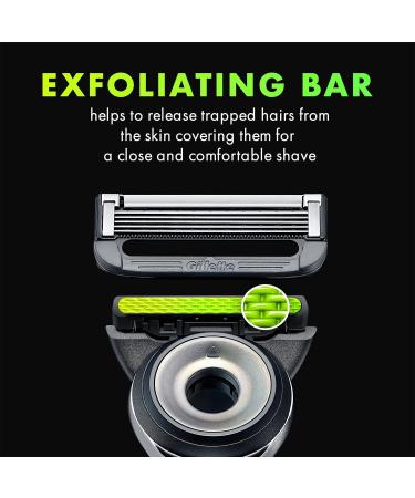 Buy GilletteLabs Exfoliating Bar Razor for Men - Handle Blade Refill & Magnetic Stand | Best International Shipping - Buy Online on GoSupps.com