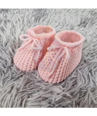Royal Icon Baby Booties 0-3 Months - Warm & Safe Baby Slippers for Boys & Girls | Newborn Ri401 Pink Boots - Buy Online on GoSupps.com