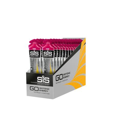 Science in Sport Energy Gel Pack, SIS Isotonic Energy Gel, 22g Fast Acting Carbs, Performance & Endurance Gels, Cherry Flavor - 2 Fl Oz (Pack of 30)