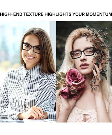 Shop KaeoISFU Stylish Anti-Blue Light Reading Glasses for Men & Women - Fashion Frame 2.0 Dioptrie Black - Reduce Eye Fatigue - Buy Online on GoSupps.com