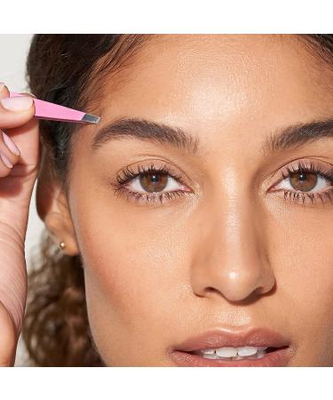 Tweezerman Tea Rose Mini Slant Tweezer in Dusty Rose Tea - Exclusive Collection - Buy Online on GoSupps.com