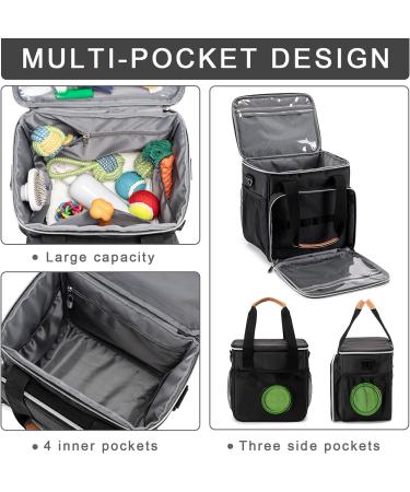 BABEYER Dog Grooming Bag - Pet Tool Kit Organizer Tote - Black - Buy Online on GoSupps.com