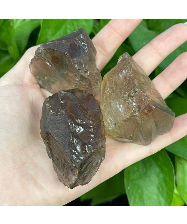 Natural Crystal Rough Natural Brown Crystal Rough Stone Specimen Minerals Fish Tank Stone Home Decor Can be Used for Home Office Decoration (Size : 70-90G) - Buy Online on GoSupps.com