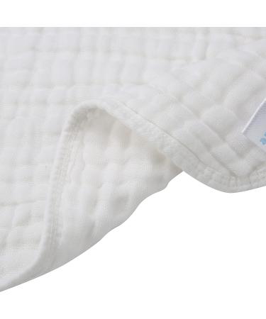 CottCare Natural Purified Muslin Cotton Baby Washcloths 5 Pack - Soft & Absorbent Baby Wipes for Sensitive Skin - 10x10 inches - Buy Online on GoSupps.com