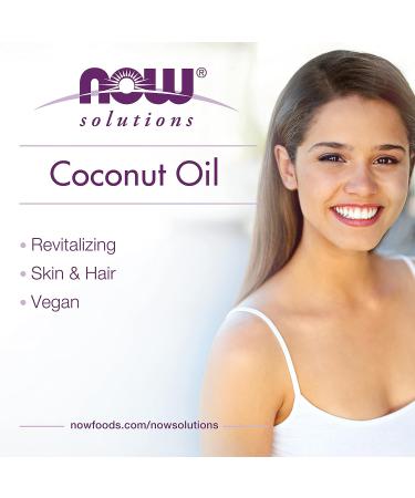 NOW Solutions Coconut Oil Naturally Revitalizing for Skin and Hair Conditioning Moisturizer 207mL - Buy Online on GoSupps.com