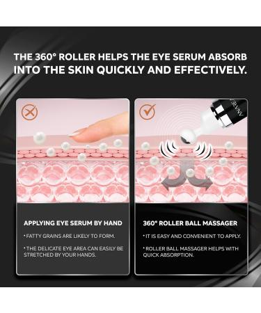 ANAREAL Eye Bags Treatment for Men: Eye Cream for Dark Circles Caffeine Eye Cream Eye Roller for Puffy Eyes Puffy Eyes Treatment | Puffy Eyes Treatment - Buy Online on GoSupps.com