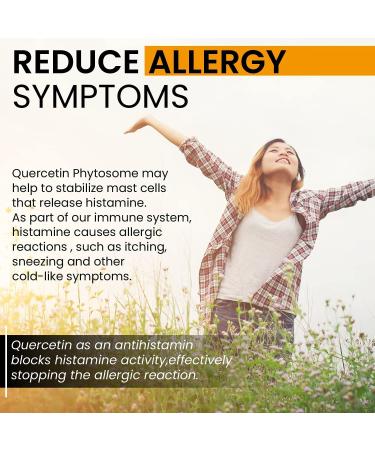 Organic Quercetin 500mg with Bromelain Supplement | Bioactive Phytosome Complex for Healthy Inflammatory Response & Antioxidant Support | 120 Capsules - Buy Online on GoSupps.com