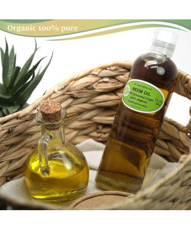 Dr Adorable Neem Oil 12 oz - 100% Pure Natural Organic Cold Pressed - Premium Quality for Global Shipping - Buy Online on GoSupps.com
