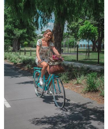 Warners Wheels Bike Basket Front for Women's and Mens Cruiser with Coffee Cup Holder  Handmade Bicycle Basket for Adult Bikes mounts to Front Handlebars of Beach Cruisers Stained - Buy Online on GoSupps.com