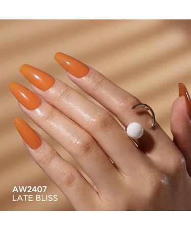 Bluesky Gel Nail Polish 10ml Late Bliss - AW2407 Orange Gel Nail Polish for 21 Day Manicure Professional Salon & Home Use Requires Curing Under LED UV Nail Lamp - Buy Online on GoSupps.com