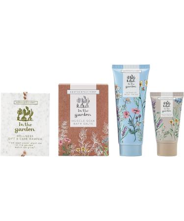 Heathcote & Ivory In The Garden Wellness Gift & Care Hamper | 100ml Body Cream 50ml Body Wash & 200g Bath Salts | Cruelty Free & Vegan Friendly - Buy Online on GoSupps.com