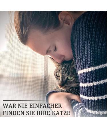 Jiarui Reflective AirTag Cat Neck Band - Adjustable GPS Collar with Bell for Cats & Puppies (Blue) 9-13 inch - Buy Online on GoSupps.com