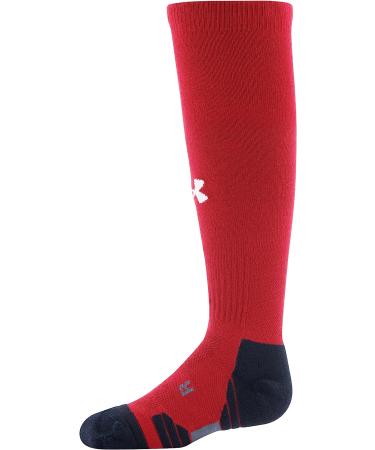 Under Armour Youth Team Over-The-Calf Socks U771 - Red/Black/White (Small) | 1 Pair - Buy Online on GoSupps.com
