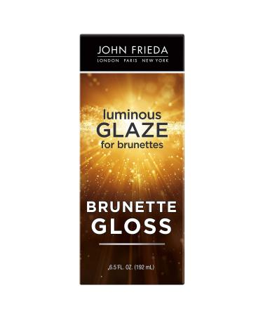 John Frieda Brilliant Brunette Luminous Glaze, Colour Enhancing Glaze, Designed to Fill Damaged Areas for Smooth, Glossy Brown Color, 6.5 Ounce (Packaging May Vary) 6.5 Fl Oz (Pack of 1) Brunette Gloss