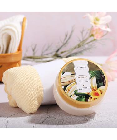 Spa Luxetique Vanilla Scented Bath Set for Women - 12 Pc Relaxing Spa Gift Basket with Essential Oils and Bath Salts - Buy Online on GoSupps.com