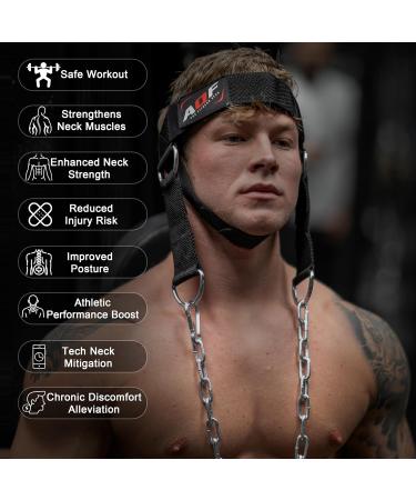 AQF Adjustable Head Harness for Diving & Weight Lifting - D-Hook Neck Trainer Attachment - Buy Online on GoSupps.com