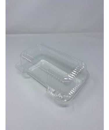 DART - C35UT1 Clear Hinged Lid Plastic Container 9x 5 3/8 x 3 1/2 (25)
