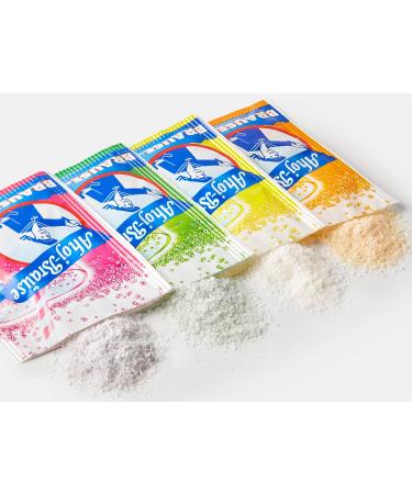 Ahoj-Brause Powder - Vegan Sparkling Flavor for Snacking & Mixing | 2.9 kg (500 Bags) - Raspberry Orange Lemon & Forest Champion - Buy Online on GoSupps.com