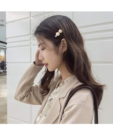 6Pcs/Set Elegant Faux Pearl Scissors Feather Shape Hair Clip Barrettes Gift for Girls 1 - Buy Online on GoSupps.com