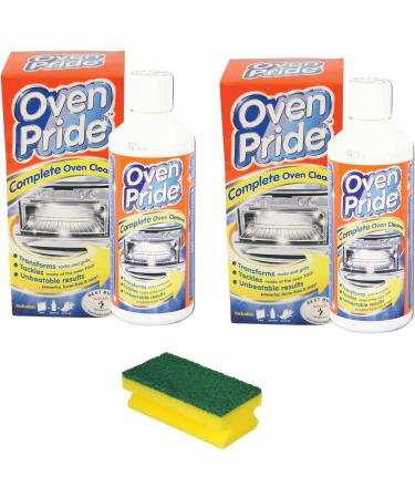 2 x 500ml Oven Pride Complete Oven Cleaner Kit With 1 Big Degreaser Sponge And Instructions | Bags For Cleaning Oven Racks | HG Oven | Grill & Barbecue Cleaner Spray | Easy To Use - Buy Online on GoSupps.com