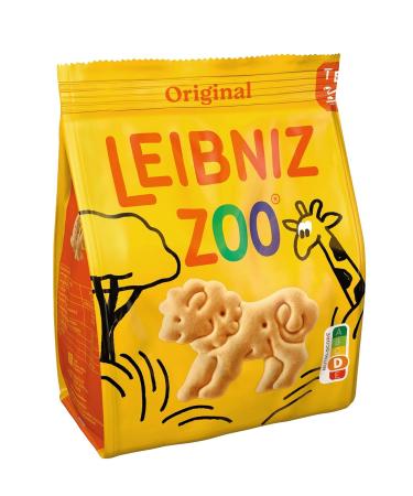 Leibniz Zoo Original Butter Cookies - 12 Pack (125g Each) | Crispy Wildlife Motif Treats - Perfect for Supply or Sale - Buy Online on GoSupps.com