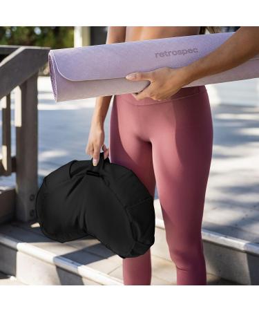 Retrospec Sedona Zafu Meditation Cushion with Buckwheat Fill - Yoga Pillow, Machine Washable, 100% Cotton Cover - Black - Buy Online on GoSupps.com