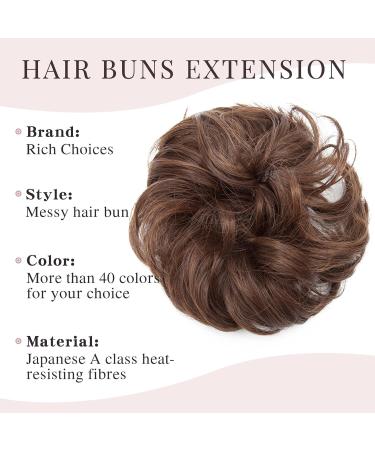 Voluminous Dark Brown & Light Auburn Hair Extensions - Versatile Hair Ties & Updos | 40g Ponytail & Dutt - Buy Online on GoSupps.com