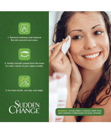 Sudden Change Eyelid Lifter Crme - Anti-Wrinkle & Firming Formula, Antioxidant-Rich, Makeup-Friendly - 0.5 oz (Pack of 3) - Buy Online on GoSupps.com