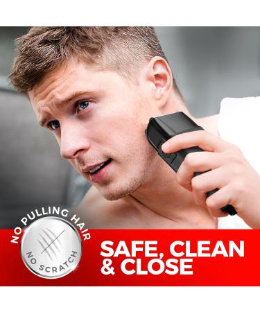 Buy Metal Shell Three Blades Foil Shaver for Men - Dual-Foil Trimmer for Bald Heads | Perfect Gifts for Dad Husband & Him - Buy Online on GoSupps.com
