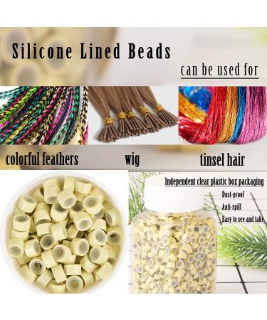 500pcs 5mm Silicone Hair Extension Micro Link Beads - Black | Human Hair Tool - Buy Online on GoSupps.com