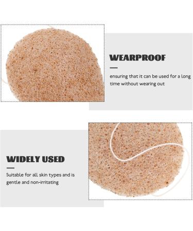 Baluue Natural Facial Sponge Round Cleansing Sponge Cosmetic Removal Sponge Portable Sponge for Facial Cleansing Exfoliating Makeup Removal - Buy Online on GoSupps.com