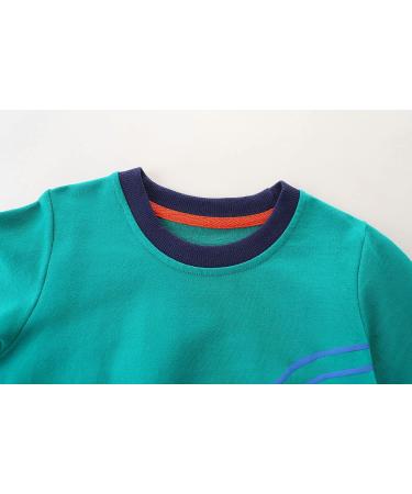 Boys Dinosaur Sweatshirt | Cotton Casual Top for Kids | Long Sleeve Pullover | Toddler Girls Shirts | 6-7 Years | Football Design | Baby Clothes 1-8 Years - Buy Online on GoSupps.com