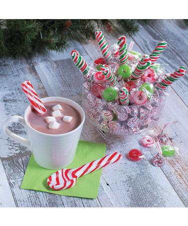 Candy Cane Spoons 12-Pack - Festive Holiday Treats for Hot Drinks - Buy Online on GoSupps.com