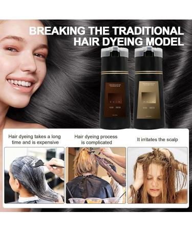 Shampoo For Coloring Botanical Formulation For Hair Coloring Shampoo For Gray Hair Coloring Shampoo For Instant Hair Coloring (Dark Brown) - Buy Online on GoSupps.com