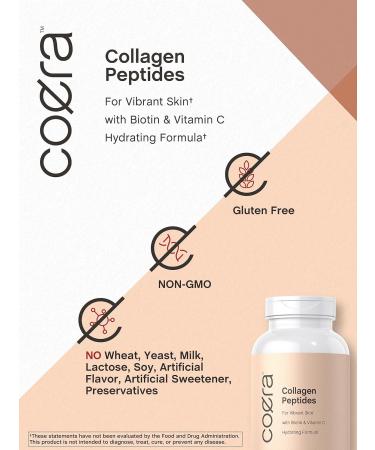 Horb ach Collagen Peptide Pills | 150 Softgel Capsules | for Vibrant Skin | Biotin & Vitamin C | Grass Fed Non-GMO Gluten Free Supplement | Coera - Buy Online on GoSupps.com