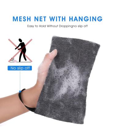 Buy WLLHYF 2PCS Exfoliating Soap Bag Saver - Mesh Bar & Scented Soap Lather Pouch - Foaming Shower & Bath Body Scrubber for Men & Women (Gray - Buy Online on GoSupps.com