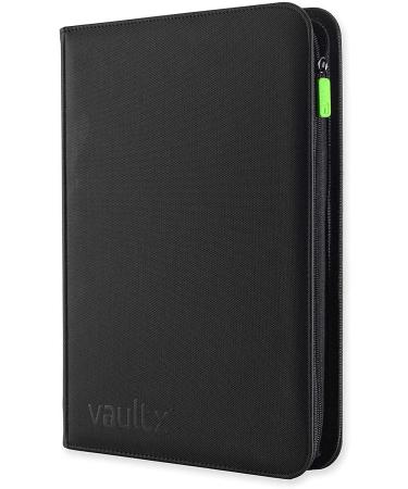 Vault X Premium Exo-Tec Zip Binder - 9 Pocket Trading Card Album - Black - Buy Online on GoSupps.com