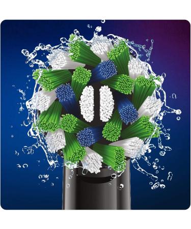Oral-B CrossAction Black Edition Brush Heads - Pack of 10 with CleanMaximiser Bristles for Holistic Mouth Cleaning - Buy Online on GoSupps.com