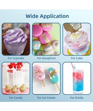 Edible Glitter - 10g Metallic Food Coloring Powder for Cakes Sweets & Drinks - Red Glitter Dust for Decorating - Buy Online on GoSupps.com