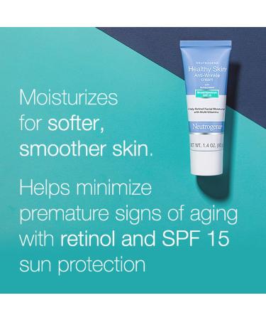 Neutrogena Healthy Skin Anti-Wrinkle Cream with SPF 15 - Original Formula 1.4 oz | Anti-Aging Sunscreen - Buy Online on GoSupps.com