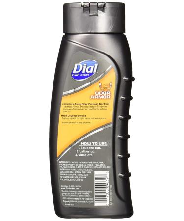 Dial for Men Body Wash Odor Armor 16 oz (Pack of 3) - Long-lasting Freshness for Men's Skin - Buy Online on GoSupps.com