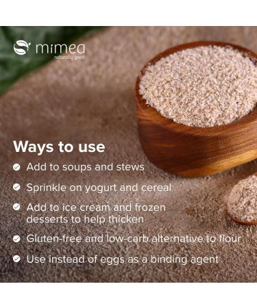 Mimea Psyllium Husks 1kg - High Quality Fibre Supplement for Gentle Laxative Effect - Buy Online on GoSupps.com
