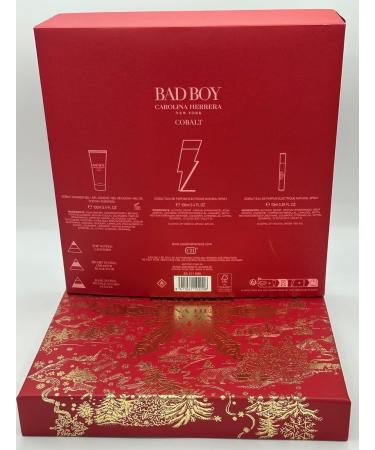 Carolina Herrera Bad Boy Cobalt 3pc Gift Set for Mens - Buy Online on GoSupps.com